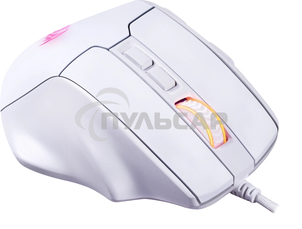 Мышь проводная REDRAGON Bullseye белый, 12400 dpi, USB, кнопки - 8