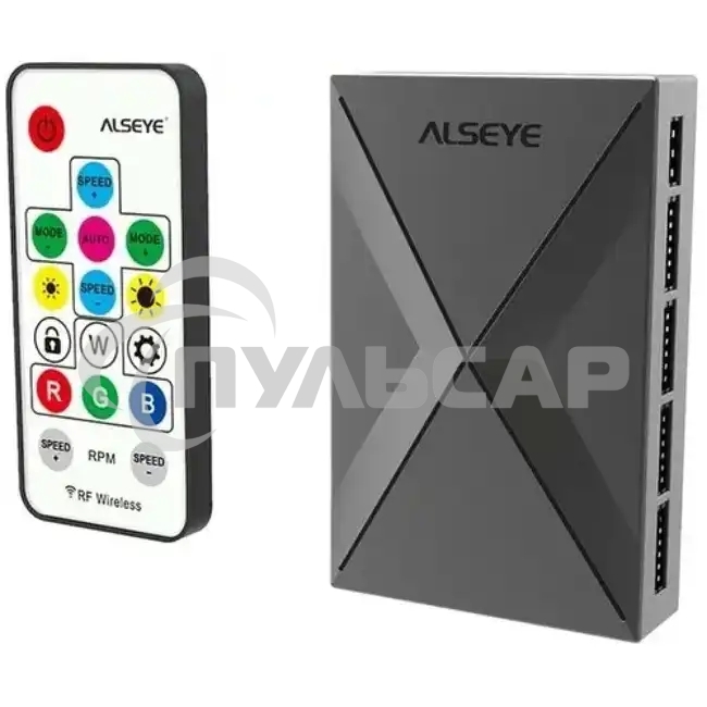 Вентилятор для корпуса Alseye CRLS-300DS черный, 120 мм, 1800 об/мин, 18.5 дБ, 4 pin
