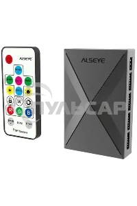 Вентилятор для корпуса Alseye CRLS-300DS черный, 120 мм, 1800 об/мин, 18.5 дБ, 4 pin