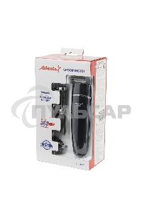 Машинка для стрижки волос ATH-6925 син, сеть, 10Вт, нож из титана, 4 насадки, возможность регулировки