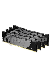 Оперативная память Kingston Fury Renegade, DDR4, 32Gb (4x8Gb), 3200MHz, CL16, DIMM, с радиатором, черный