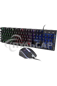 Комплект клавиатура + мышь Оклик GMNG 400GMK клав:черный мышь:черный USB