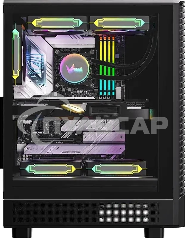 Компьютерный корпус Aerocool / Formula Mana Geometry черный без БП ATX 3x120мм 1xUSB 3.0 1xUSB3.1 audio bott PSU