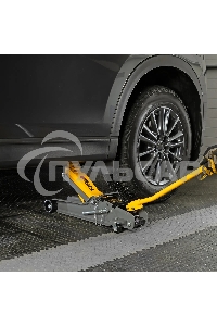 Домкрат гидравлический подкатной с фиксатором Denzel 2,5 т,85-385 мм, в пласт. кейсе