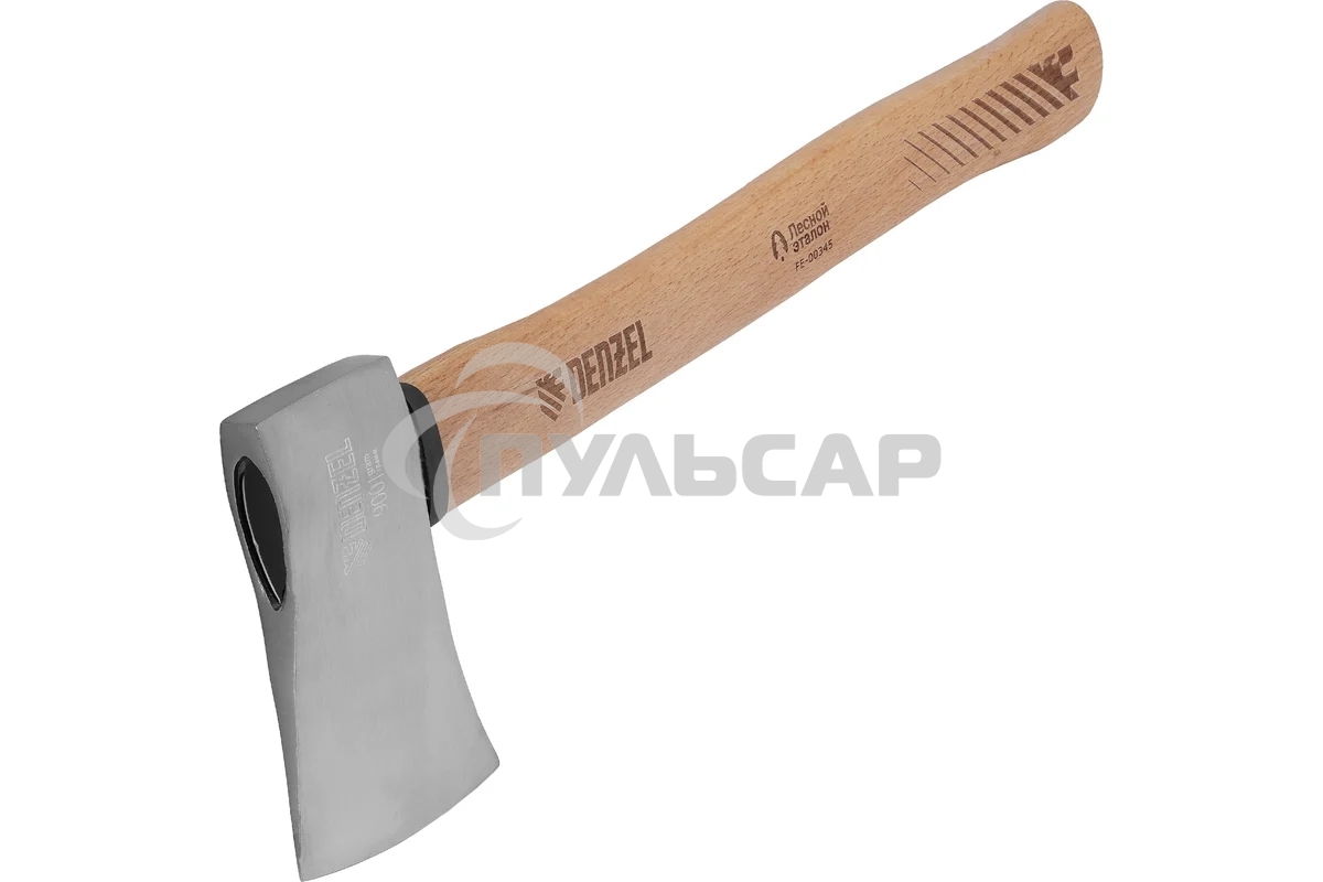 Топор кованый Denzel 900 г, американский тип, буковая рукоятка, 430мм, EFP