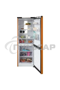 Холодильник Бирюса Б-T920NF оранжевый двухкамерный 210/100 л морозилка снизу, No Frost