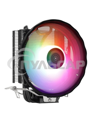 Кулер для процессора AeroCool / Formula Rave 3 ARGB черный, 120 мм, алюминий/медь, 1800 об/мин, 27 дБ, 4 pin, 125 Вт, 135 мм