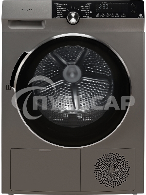 Сушильная машина Weissgauff WD 599 DC Inverter Heat Pump серебристый, 9 кг, сушка - тепловой насос, программ - 14, 59.5 x 84.5 x 64 см