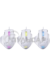 Мышь проводная REDRAGON Bullseye белый, 12400 dpi, USB, кнопки - 8