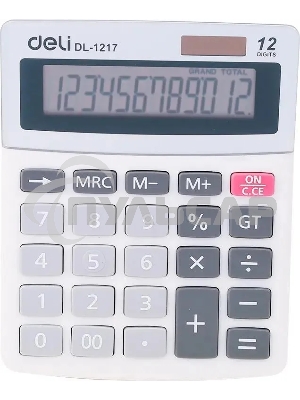 Калькулятор настольный Deli E1217 в ассортименте 12-разр. 1003503
