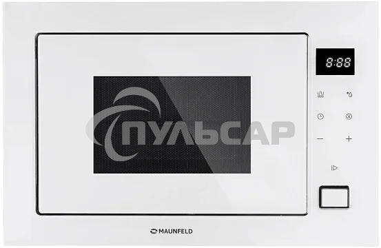 Микроволновая печь встраиваемая Maunfeld MBMO925SGW11 белый, 25 л, 900 Вт, переключатели - сенсор