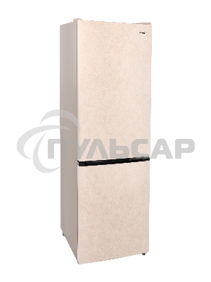 Холодильник Smile SRF348BGT бежевый мрамор двухкамерный 215/95 л морозилка снизу, No Frost