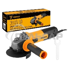 Углошлифовальная машина (УШМ) DEKO DKAG750-125, 125мм, 750 Вт