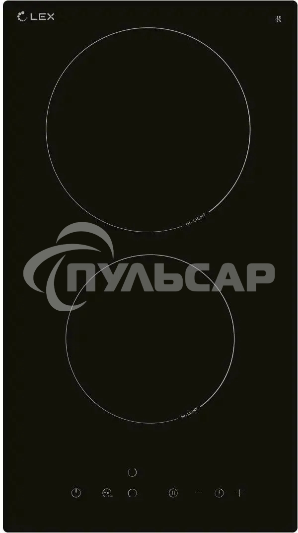 Электрическая варочная панель LEX EVH 320B BL Hi-Light, независимая, черный