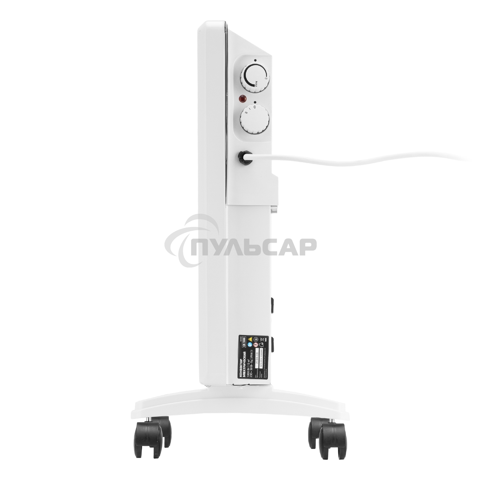Конвектор электрический MTX CH-1000, белый, 1000 Вт, 10 м2, термостат