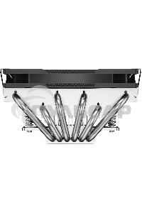 Кулер для процессора PCCooler RC600-67 (125W, 4-pin PWM, 67.5mm, Al, 4x6mm, 1x120мм, 62.5CFM, 32.5dBA, 2300RPM, S: 1851/1700/1200/115X, AM5/AM4, черный)