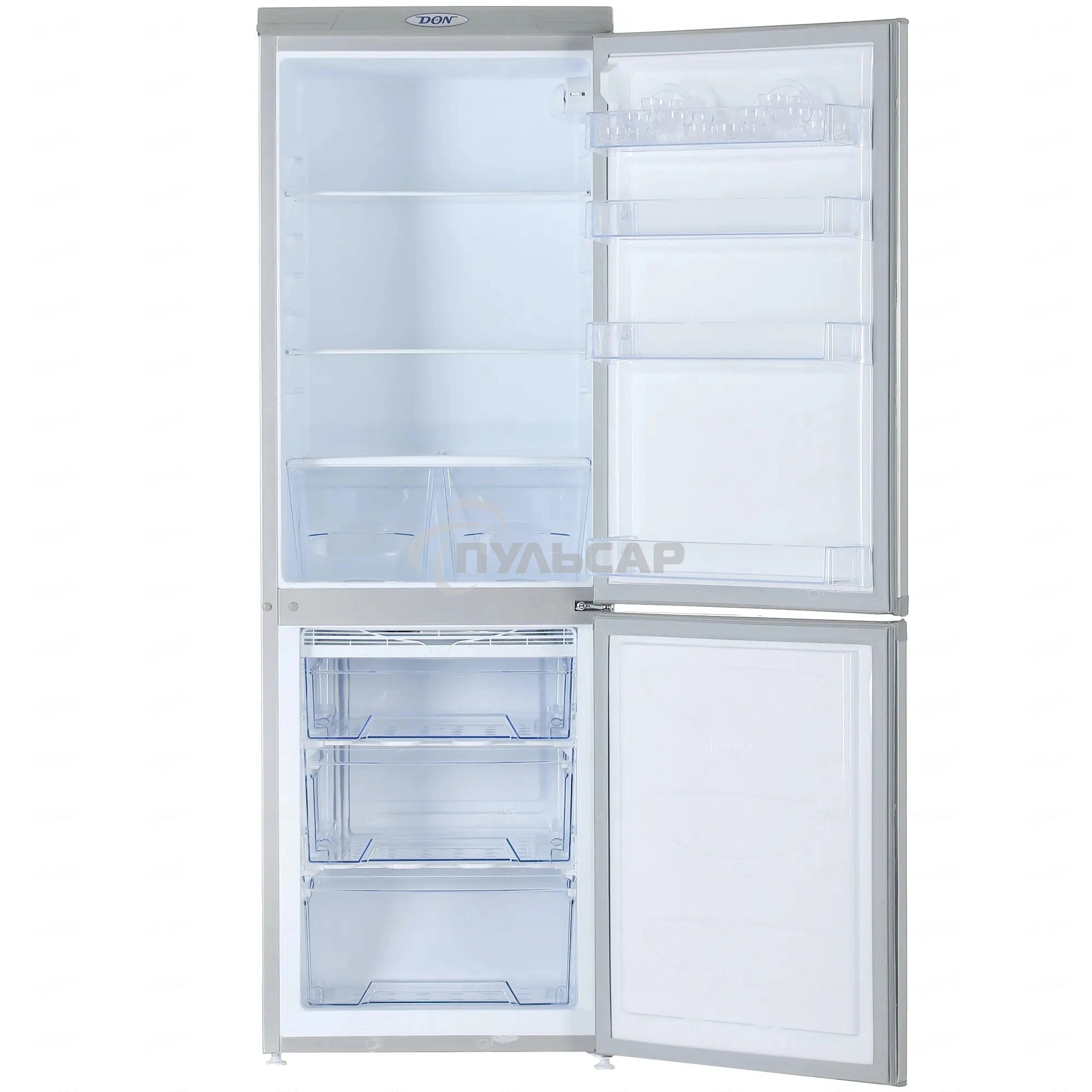Холодильник DON R-290 NG нерж сталь двухкамерный 209/101л морозилка снизу