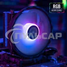 Кулер для процессора AeroCool / Formula Rave 3 ARGB черный, 120 мм, алюминий/медь, 1800 об/мин, 27 дБ, 4 pin, 125 Вт, 135 мм
