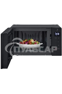 Микроволновая печь LG MH6032GAS черный, 20 л, 700 Вт, переключатели - сенсор