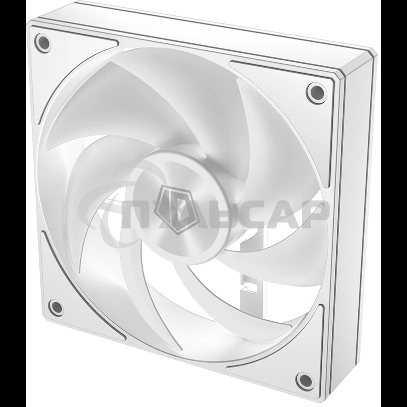 Вентилятор для корпуса ID-COOLING AF-1230-W белый, 120 мм, 2000 об/мин, 31.1 дБ, 4 pin