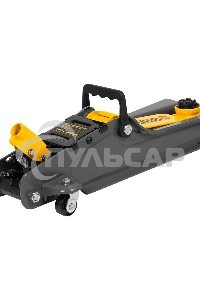 Домкрат гидравлический подкатной с фиксатором Denzel 2,5 т,85-385 мм, в пласт. кейсе