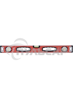 Уровень алюминиевый Matrix, фрезерованный, 3 глазка, рукоятки, 800 мм