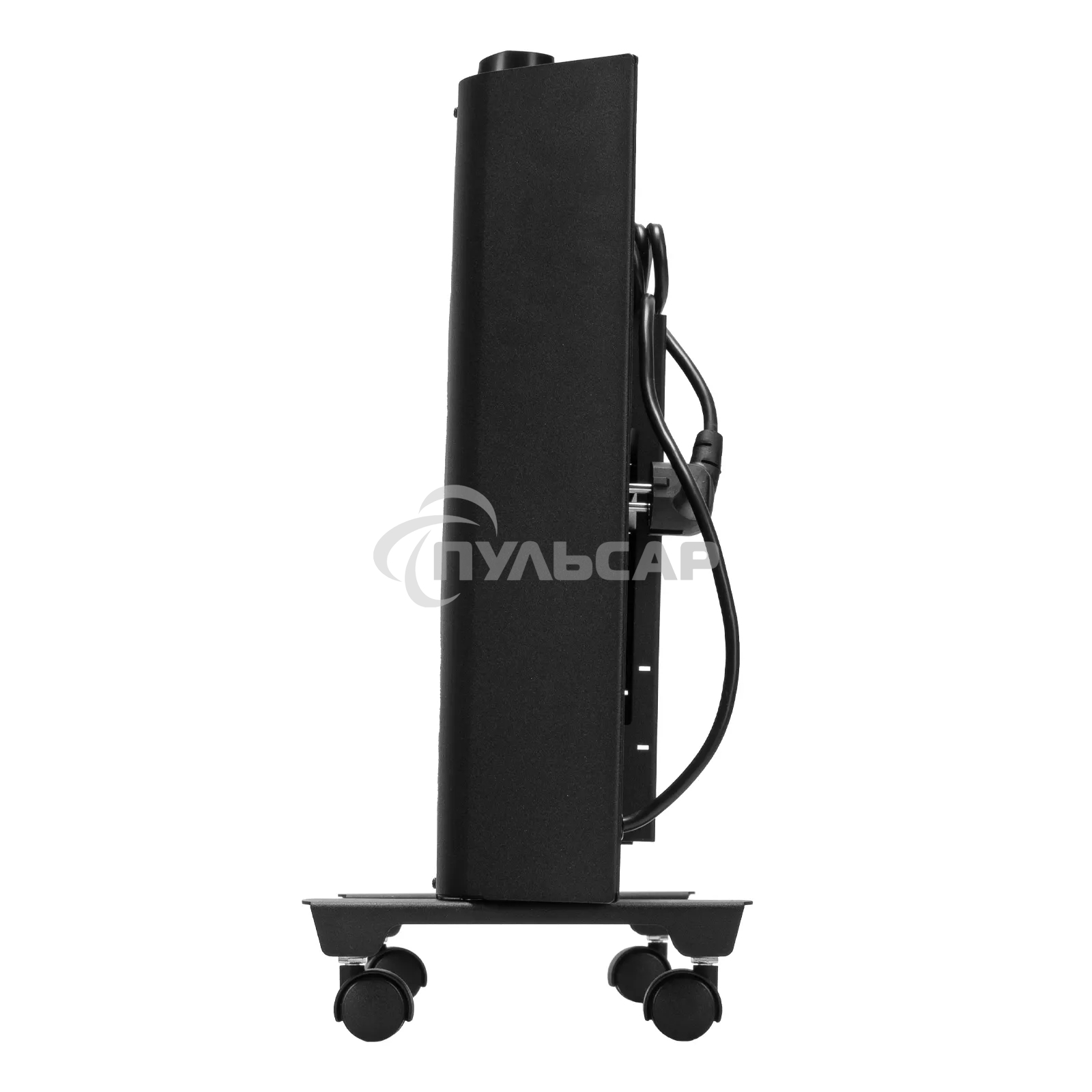 Конвектор Denzel XCE-2000B черный, 2000 Вт, 25 м2, термостат