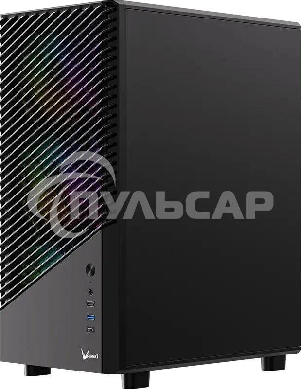 Компьютерный корпус Aerocool / Formula Mana Geometry черный без БП ATX 3x120мм 1xUSB 3.0 1xUSB3.1 audio bott PSU