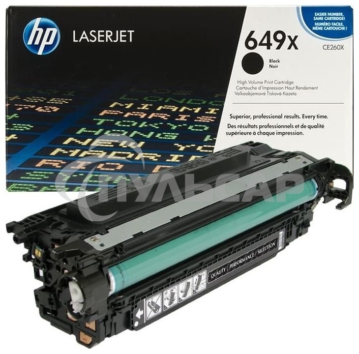 Картридж лазерный HP CE260X черный для CLJ CP4525 17000стр.