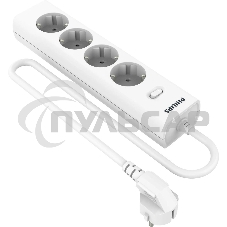 Сетевой фильтр Philips CHP2145WC/51, 5м, 4 розетки, белый