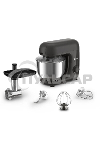 Кухонная машина Tefal Bake Essential QB161H38, черный/серебристый