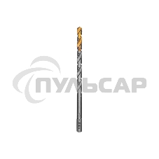 Сверло спиральное по металлу Denzel 8,5 х 165 мм, Р6М5, Golden Tip, удлиненное