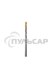 Сверло спиральное по металлу Denzel 8,5 х 165 мм, Р6М5, Golden Tip, удлиненное