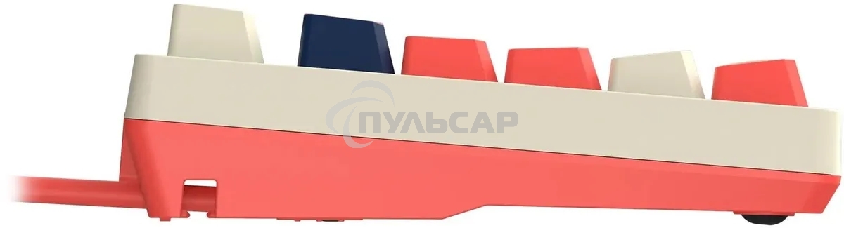 Клавиатура проводная A4Tech Bloody AT87 Proxy Boom USB бежевый/красный