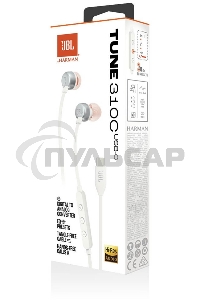 Наушники JBL Tune 310C, USB Type-C, внутриканальные, белый