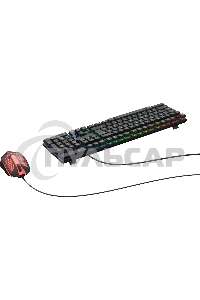 Комплект клавиатура + мышь Оклик GMNG 400GMK клав:черный мышь:черный USB