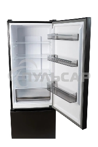 Холодильник Smile SRF378DI графит двухкамерный 240/95л морозилка снизу, No Frost