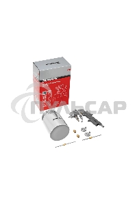 Краскопульт пневматический Matrix с нижним бачком v=10k + сопладиаметром 1.2 1.5 и 1.8мм