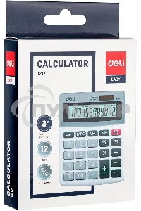 Калькулятор настольный Deli E1217 в ассортименте 12-разр. 1003503