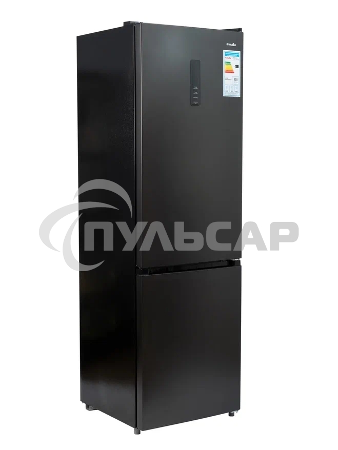 Холодильник Smile SRF378DI графит двухкамерный 240/95л морозилка снизу, No Frost