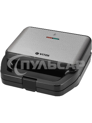Вафельница Vitek VT-2626 850Вт черный/серебристый