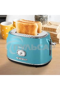 Тостер Kitfort КТ-6455 815Вт голубой/серебристый