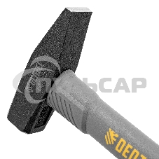 Молоток слесарный Denzel 600 г, кованый, фибергласовая рукоятка c TPR покрытием