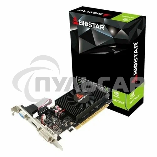 Видеокарта Biostar PCI-E GT710-2GB D3 LP NVIDIA GeForce GT 710 2Gb 64bit DDR3 954/1333 DVIx1 HDMIx1 CRTx1 HDCP Ret low profile