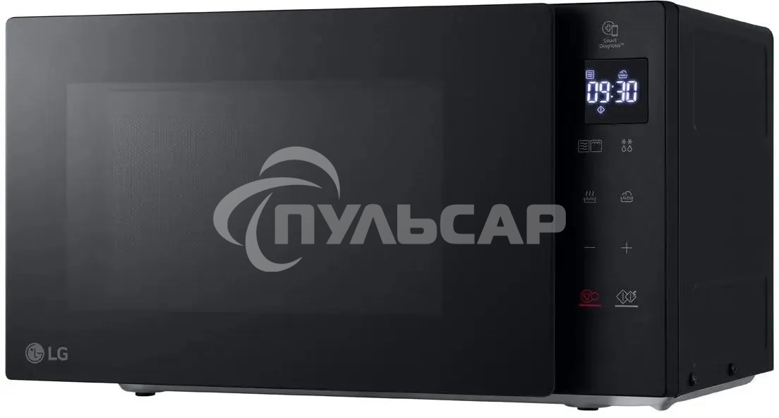 Микроволновая печь LG MH6032GAS черный, 20 л, 700 Вт, переключатели - сенсор