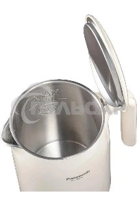 Чайник электрический Panasonic NC-CWK72A 1.5 л, 1500 Вт, полупропилен/нержавеющая сталь, бежевый