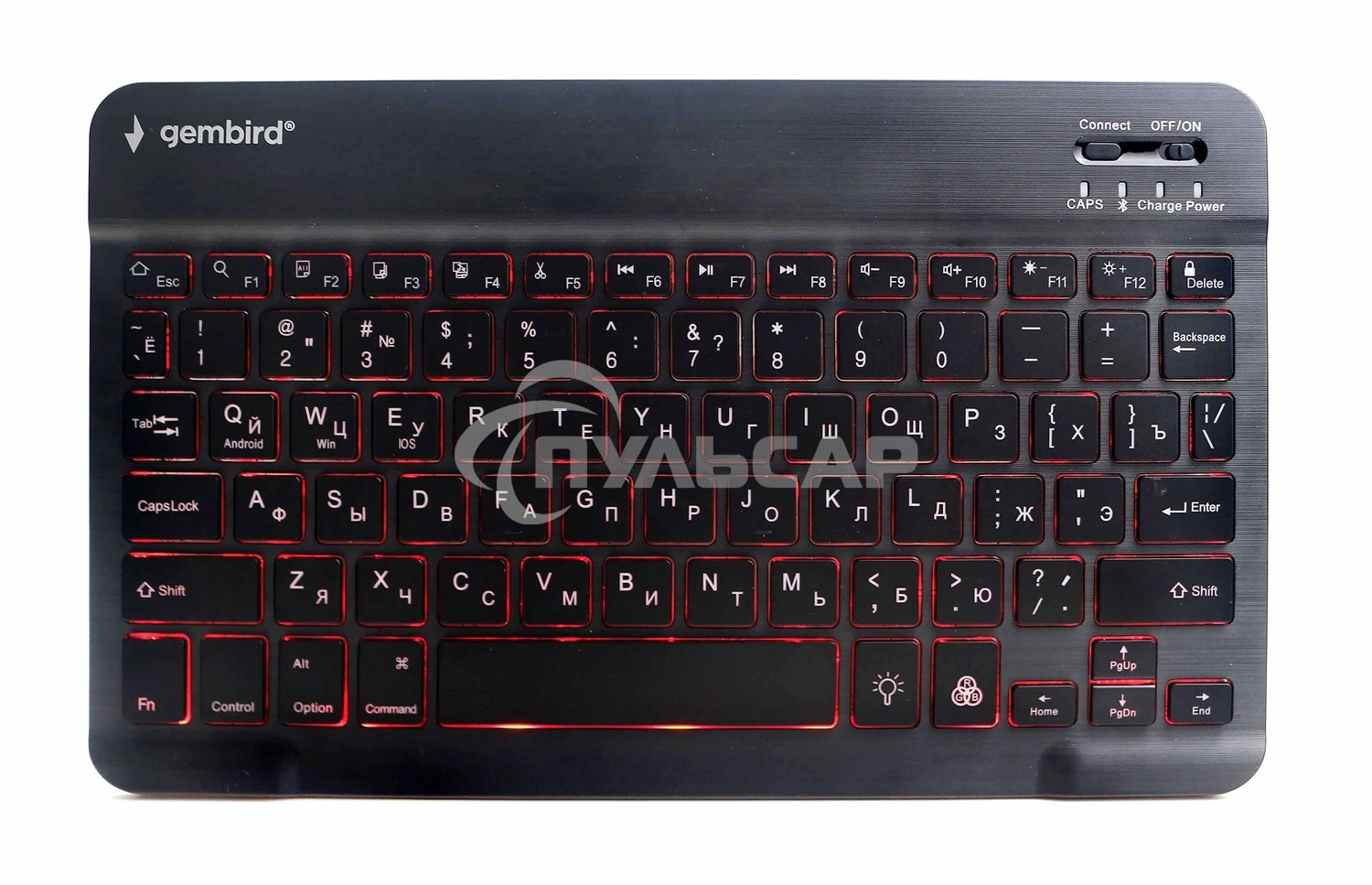 Клавиатура беспроводная Gembird KBW-4N, 78 кл., Bluetooth, ножн.тип клавиш, ультратонкая