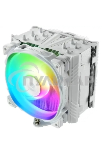 Кулер для процессора Alseye ETS-T50A-W-ARGB белый, 120 мм, алюминий/медь, 1600 об/мин, 24 дБ, 4 pin, 230 Вт, 160 мм