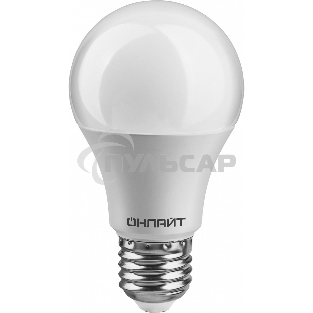 Лампа светодиодная ОНЛАЙТ 71682 OLL-А60-12-230-2.7K-E27 12 Вт шар 2700К тепл. белый  E27 900 лм