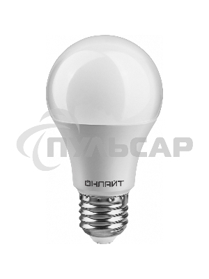Лампа светодиодная ОНЛАЙТ 71682 OLL-А60-12-230-2.7K-E27 12 Вт шар 2700К тепл. белый  E27 900 лм
